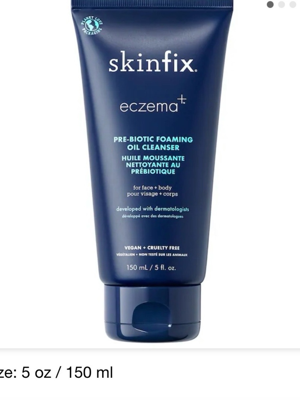 skinfix Eczema+ Pre-Biotic Foaming Oil Cleanser